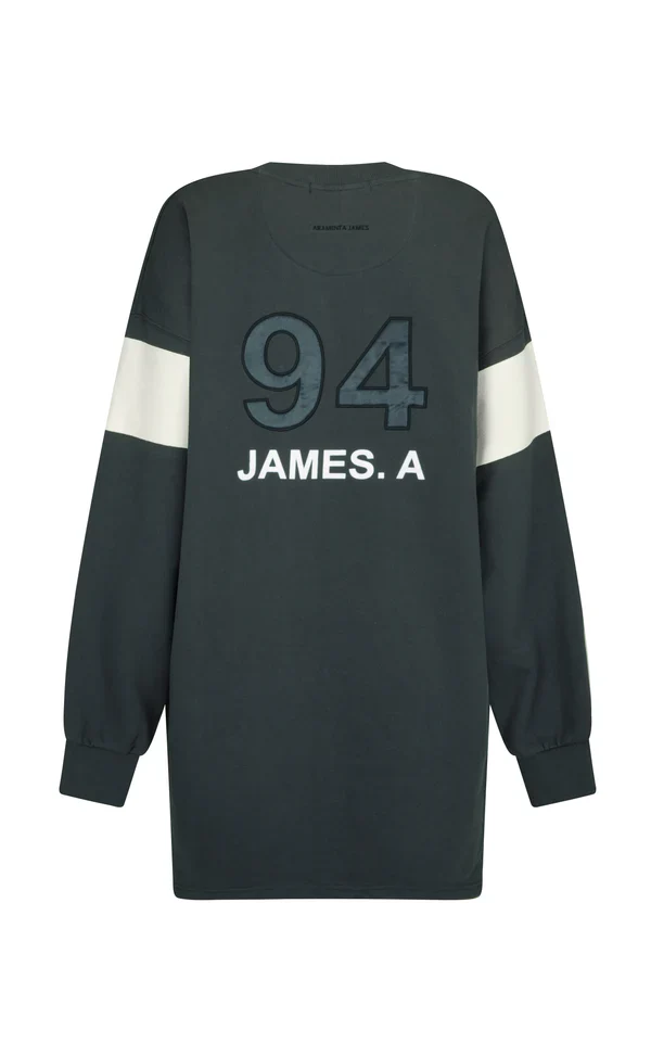 ARAMINTA JAMES - 94 V-NECK SWEATER DRESS NOIR - Image 5