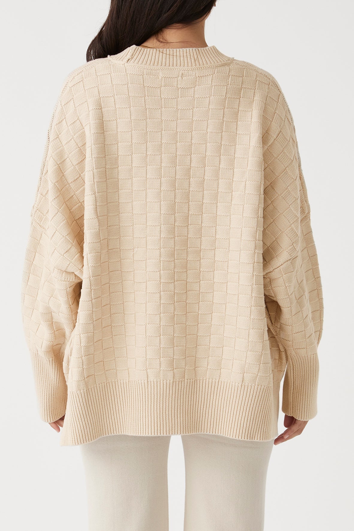 ARCAA - SIERRA ORGANIC KNIT SWEATER (OAT) - Image 3