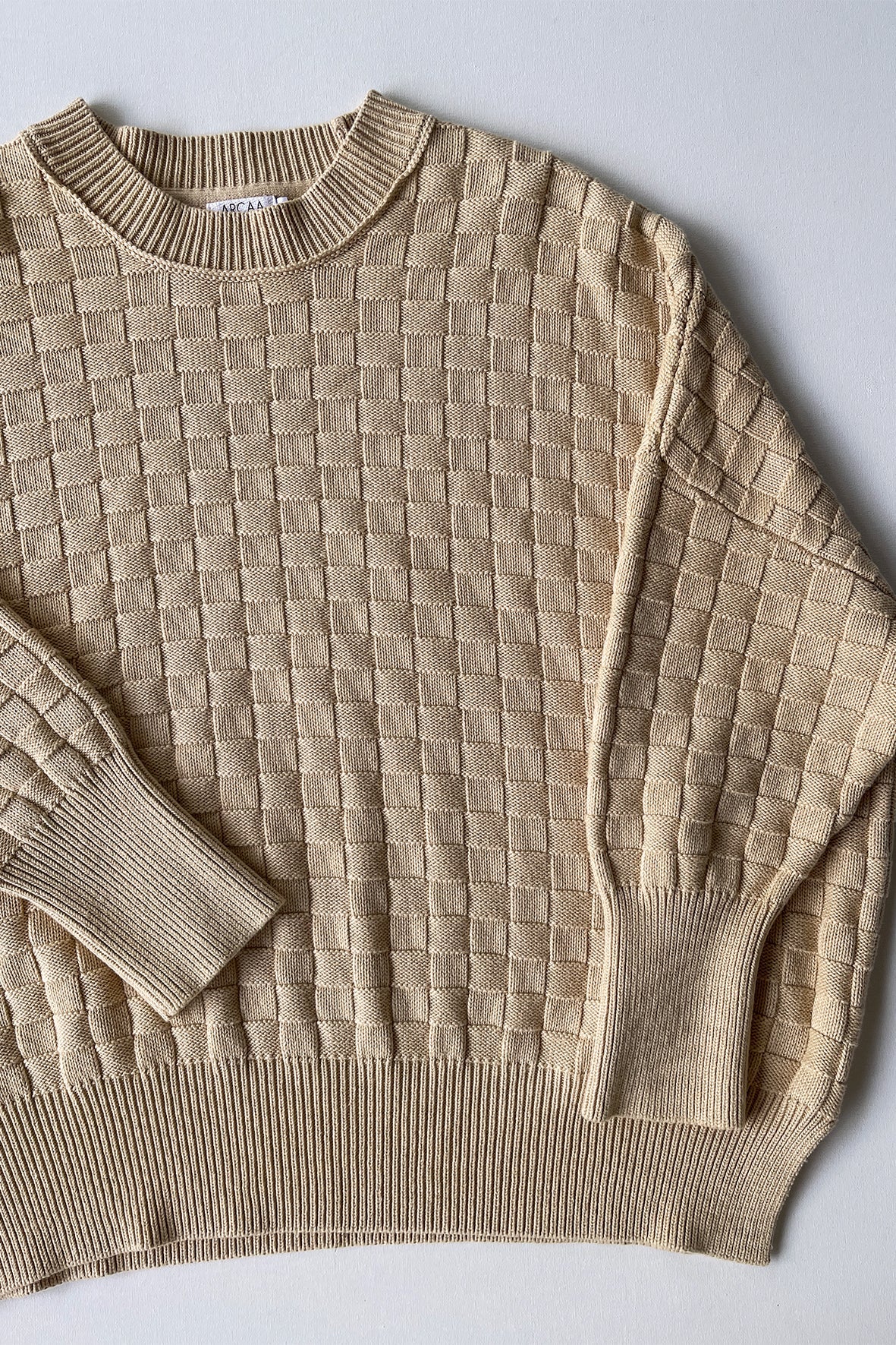 ARCAA - SIERRA ORGANIC KNIT SWEATER (OAT) - Image 4
