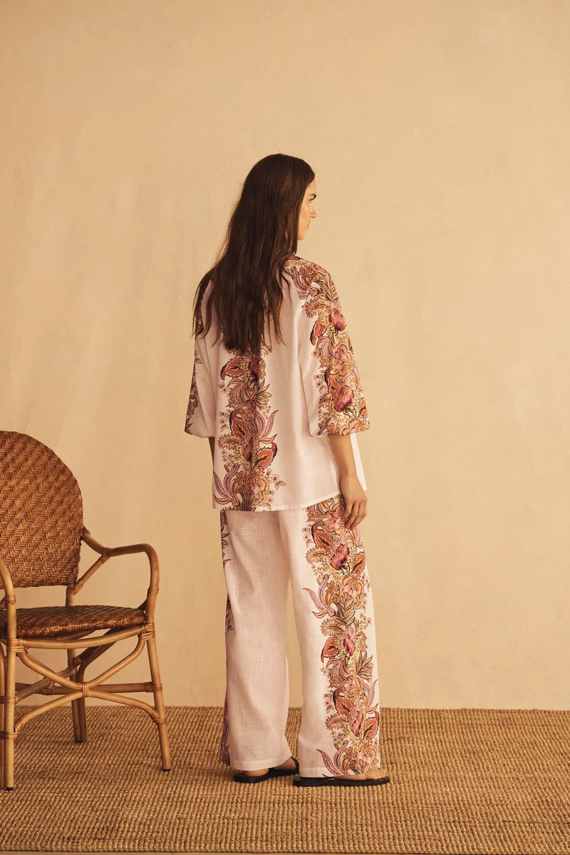 AUR OCEA - BELLE FIORE TRELLIS SCALLOP BILLOW SLEEVE BLOUSE - Image 5