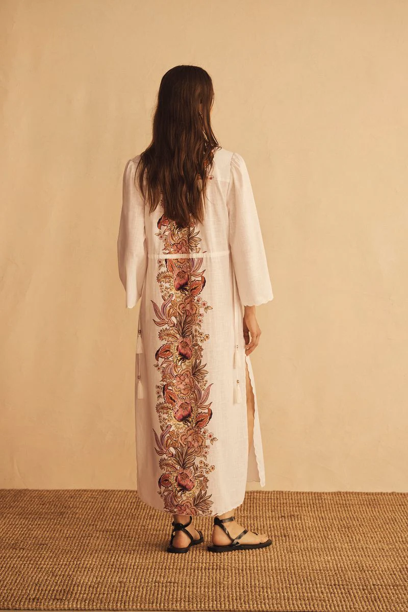 AUR OCEA - BELLE FIORE TRELLIS SCALLOP TUNIC DRESS - Image 3