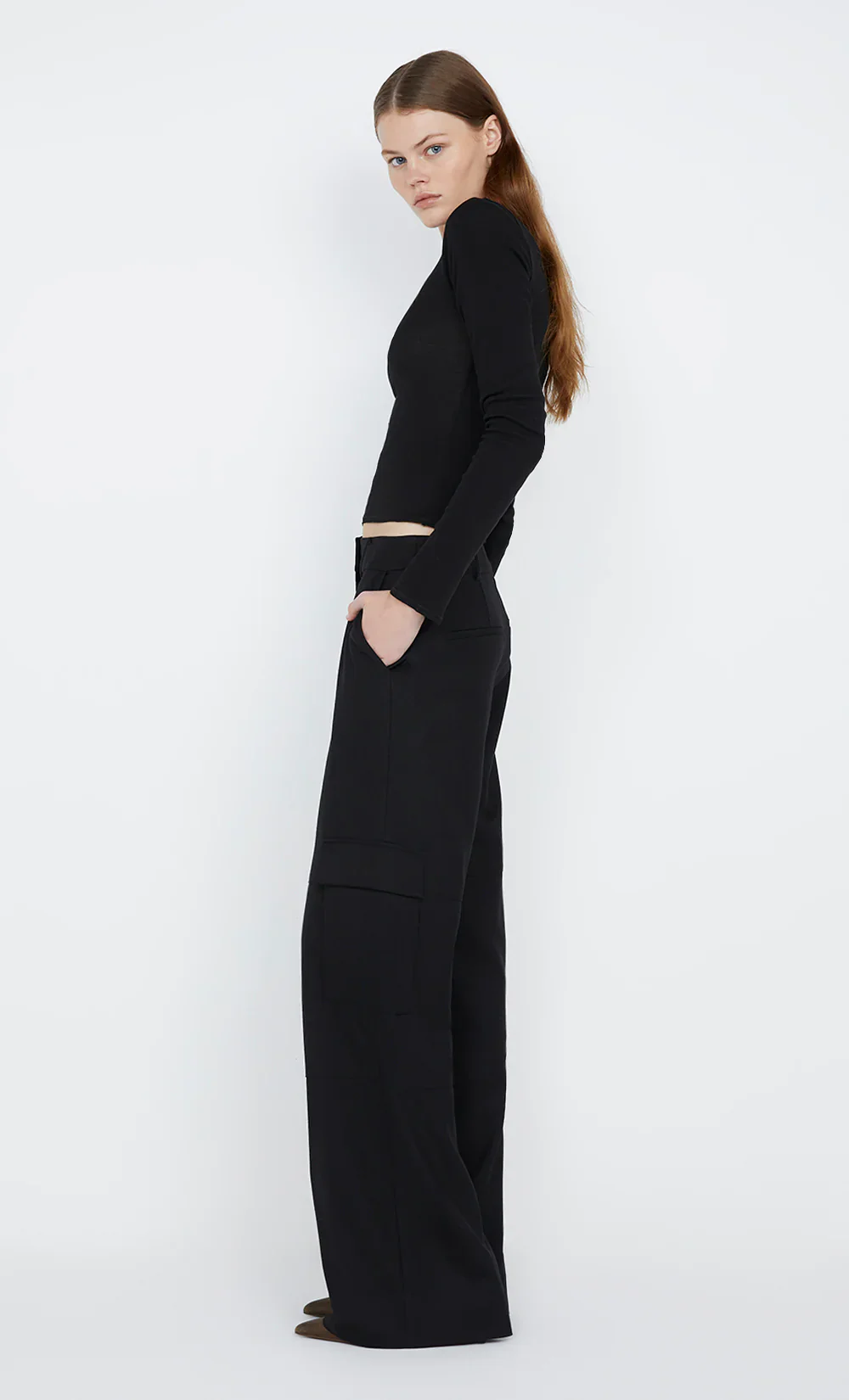 BEC + BRIDGE - B+B LONG SLEEVE TOP (BLACK) - Image 3