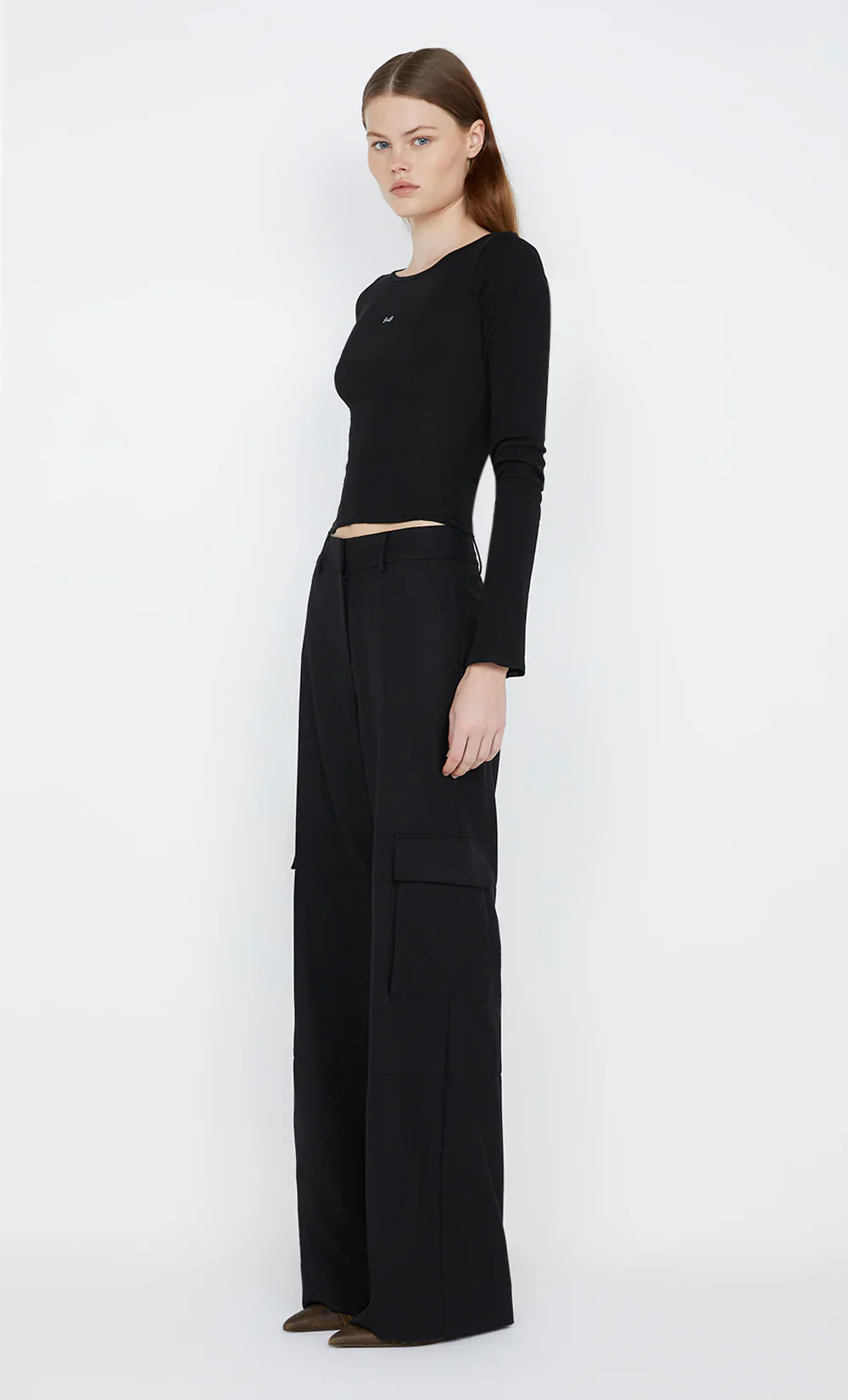 BEC + BRIDGE - B+B LONG SLEEVE TOP (BLACK) - Image 4