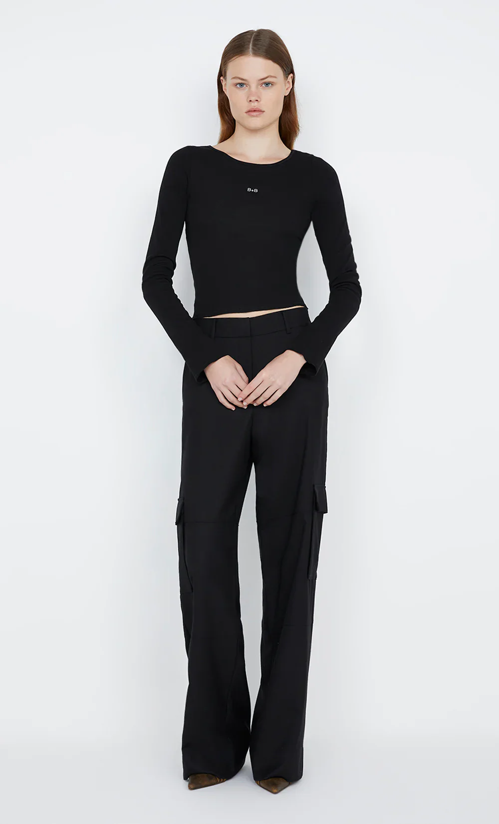 BEC + BRIDGE - B+B LONG SLEEVE TOP (BLACK) - Image 5