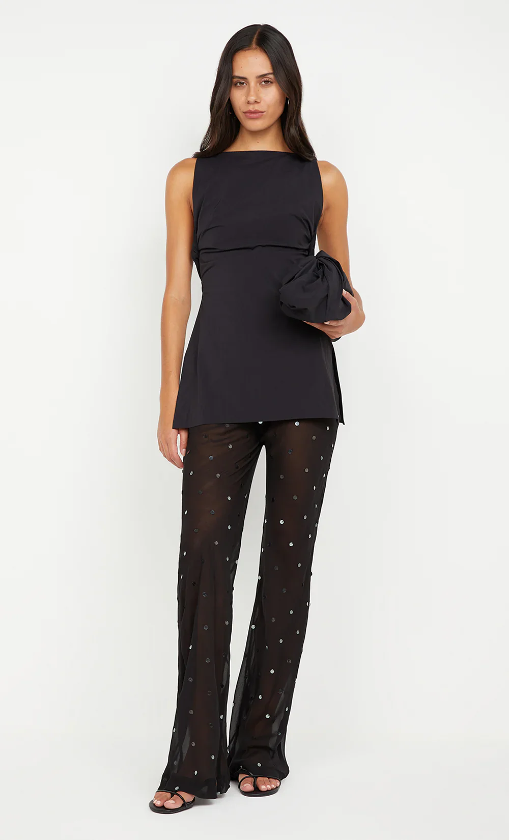 BEC + BRIDGE - DOMENIC BOAT NECK TOP (BLACK) - Image 4