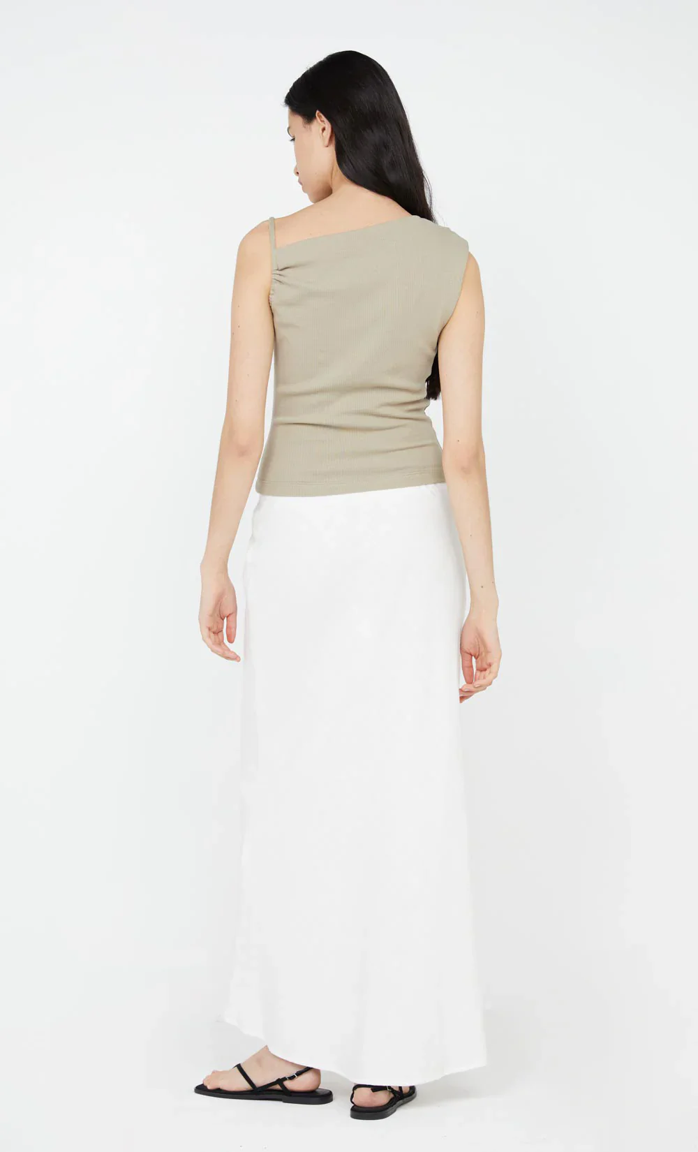 BEC + BRIDGE - LEILA ASYM TANK (TAUPE) - Image 4