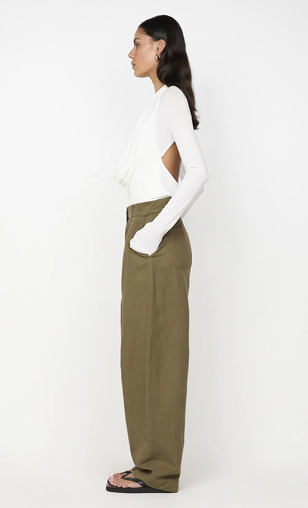 BEC + BRIDGE - SONNIE COWL BODYSUIT (WHITE) - Image 4