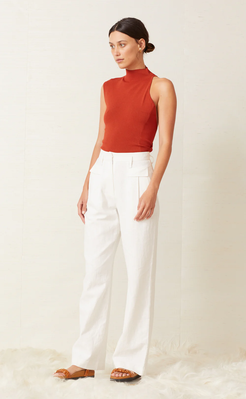BEC & BRIDGE - Twist Knit Top (Rust) - Image 3