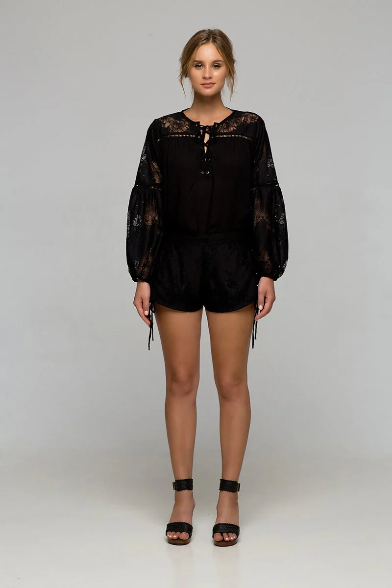 Palma - Maggie May Blouse (Black) - Image 3