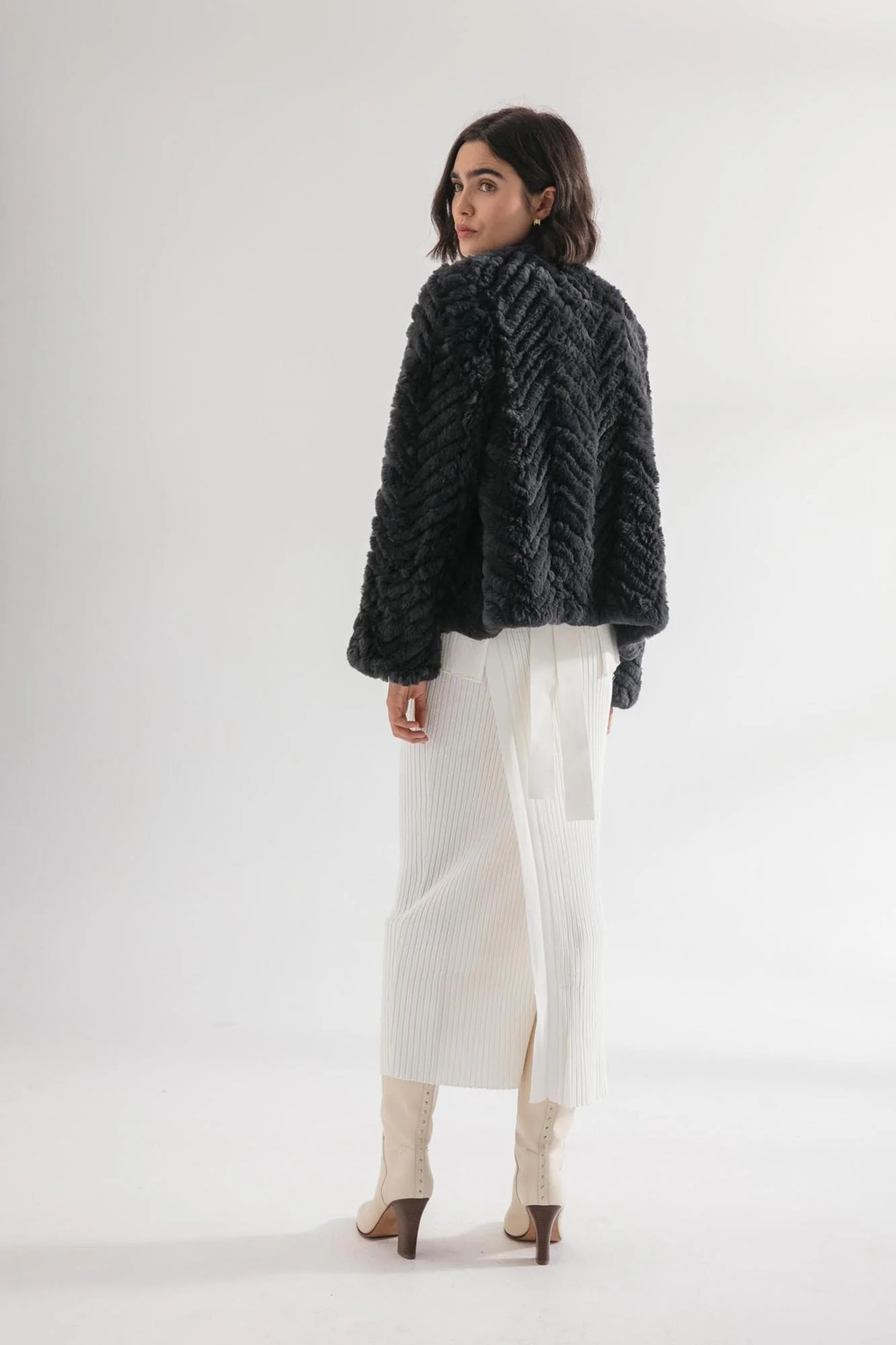 Friends with Frank - The Zigzag Frank Jacket - Slate Grey - Image 5