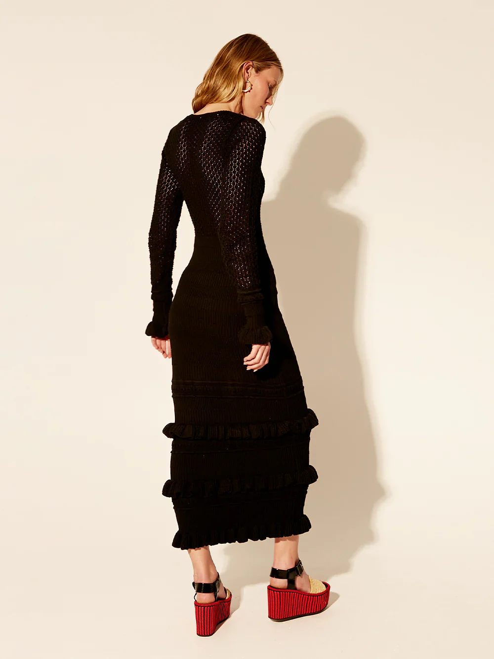 KIVARI - RAFAELA KNIT DRESS (BLACK) - Image 5