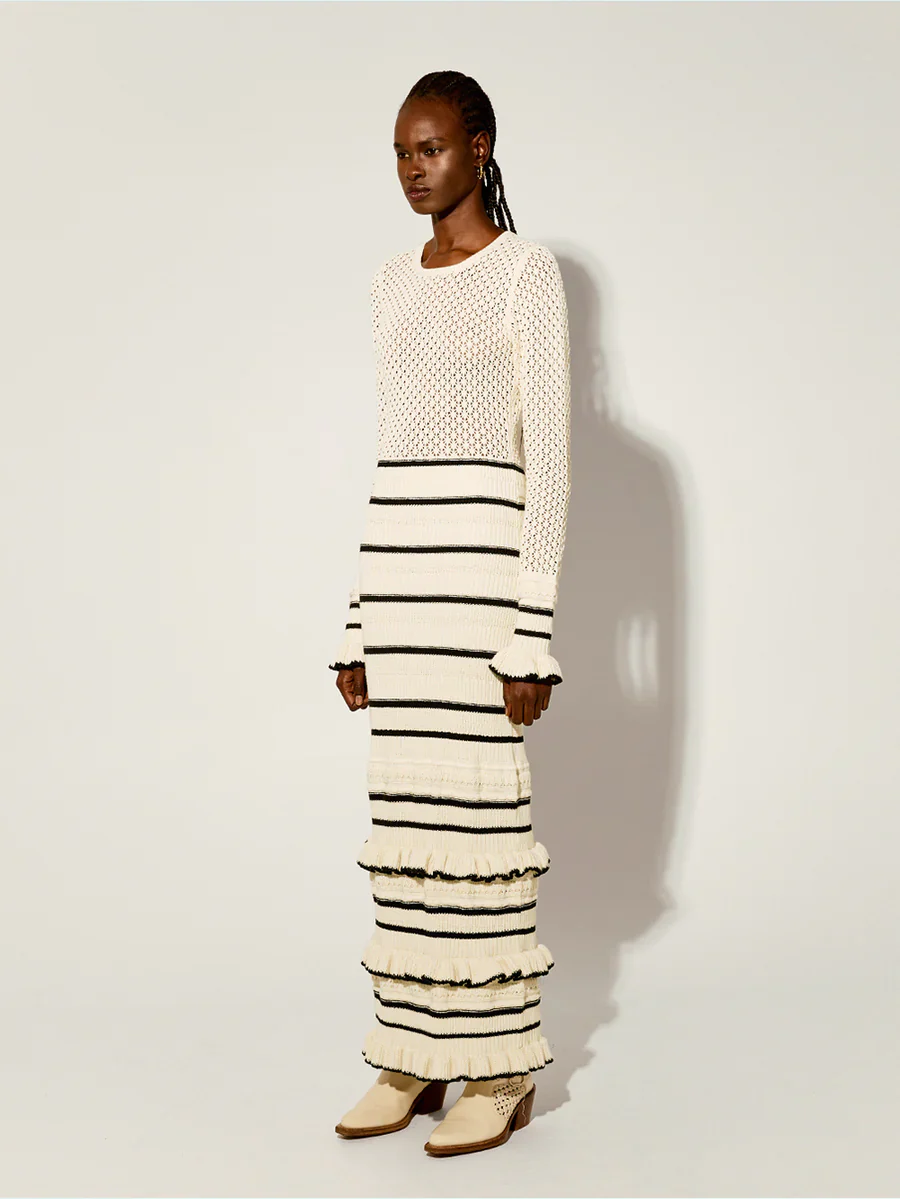 KIVARI - RAFAELA KNIT DRESS (CREAM) - Image 5