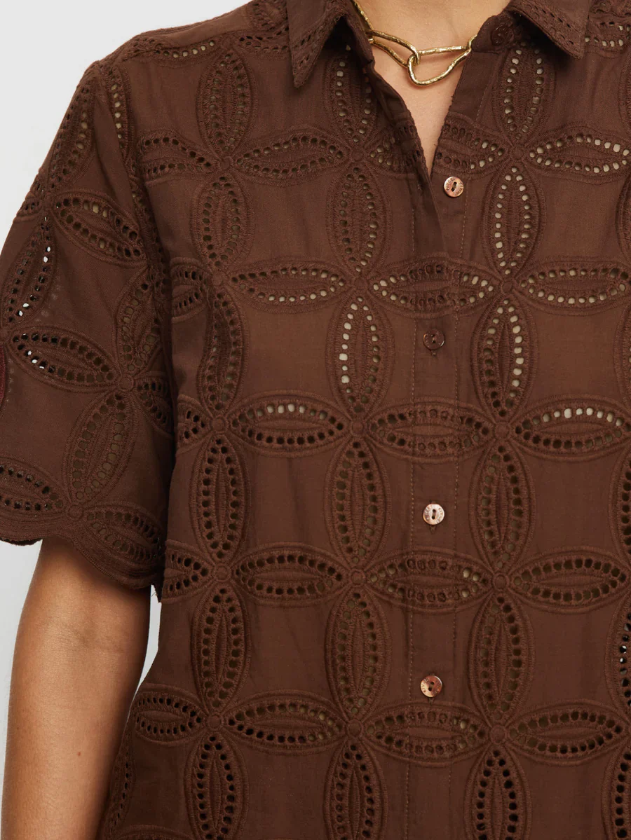KIVARI - RIO SHIRT (MOCHA) - Image 7