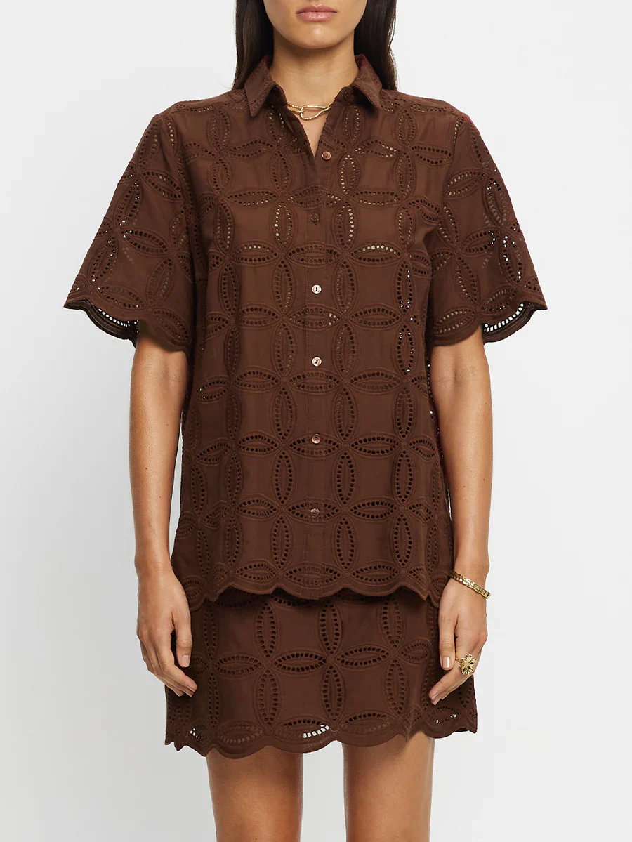 KIVARI - RIO SHIRT (MOCHA) - Image 8