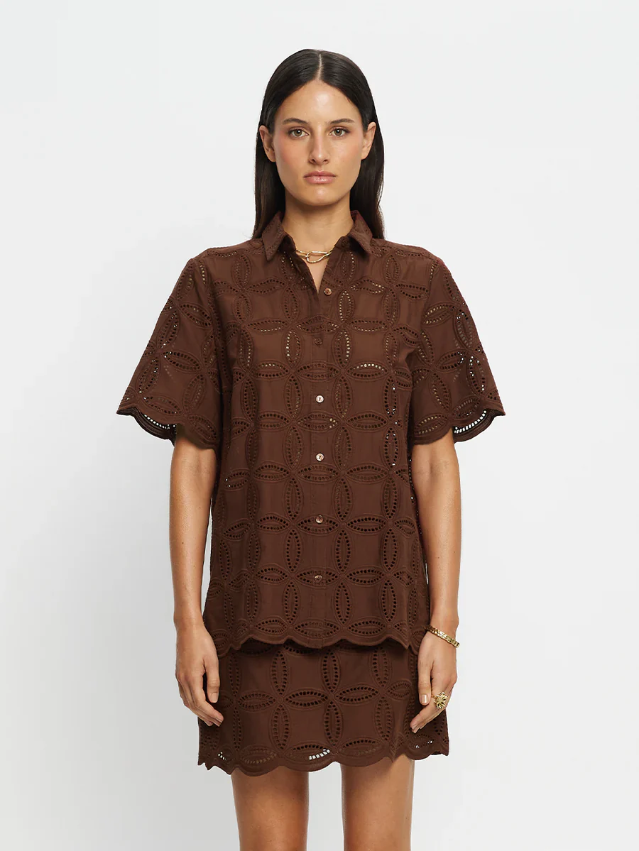 KIVARI - RIO SHIRT (MOCHA) - Image 9