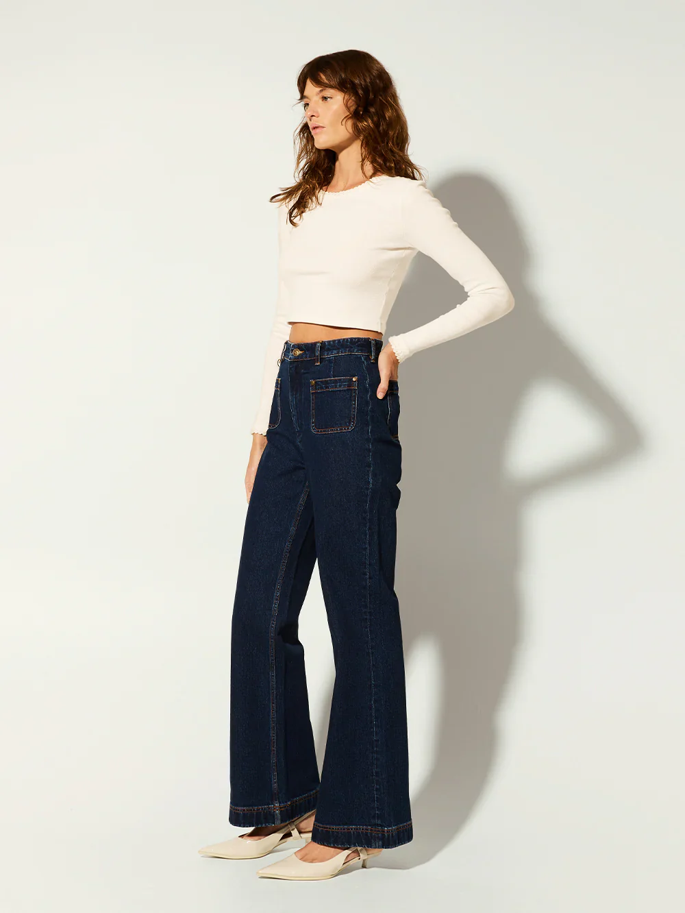 KIVARI - TALLULAH CROP TOP (IVORY) - Image 3