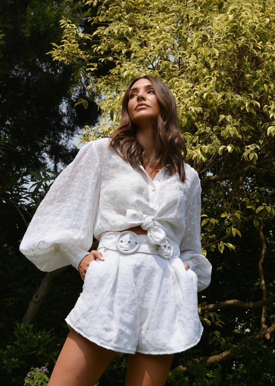 MACKENZIE MODE - Orbital Blouse (White Embroidered) - Image 4