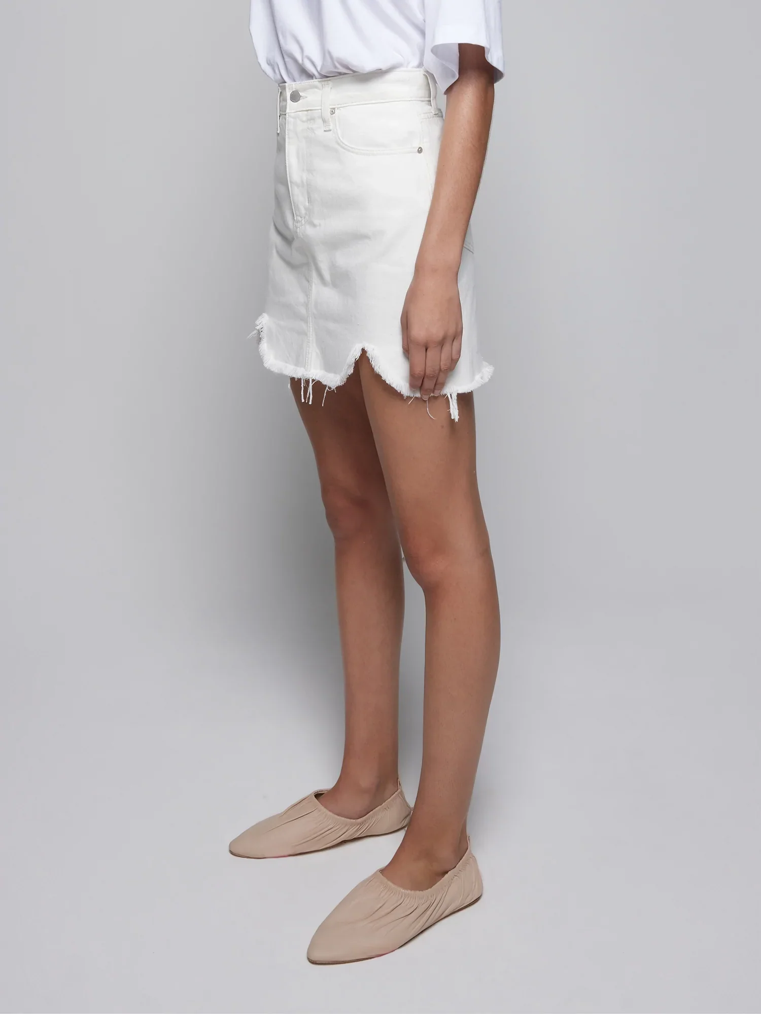 NOBODY DENIM - Piper Skirt (Chalk) - Image 3