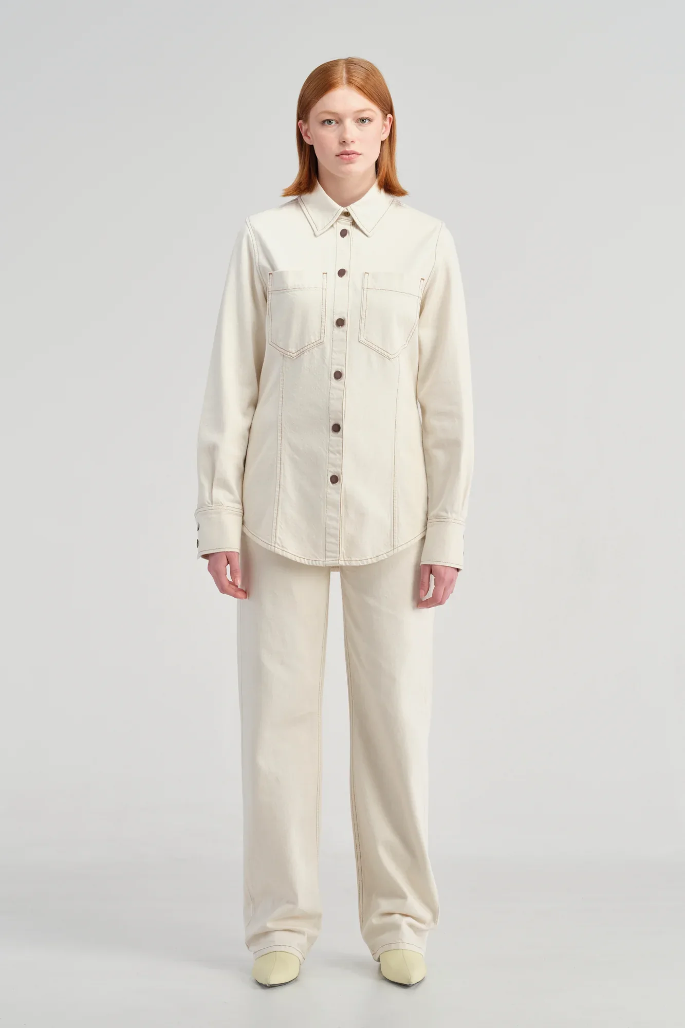 NOBODY DENIM -  Robyn Denim Shirt (Ecru) - Image 3