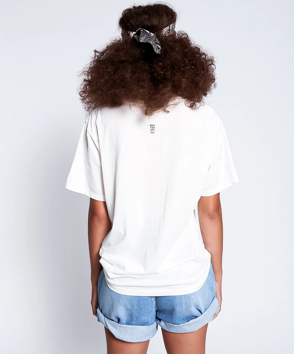 ONE TEASPOON - Black Radical Boyfriend Tee (White) - Image 5