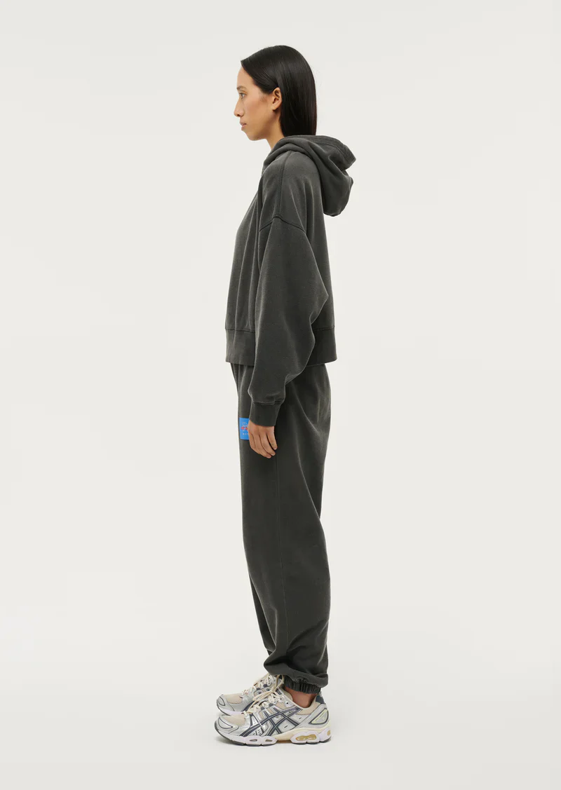 PE NATION - TRIFECTA HOODIE (WASHED BLACK) - Image 5