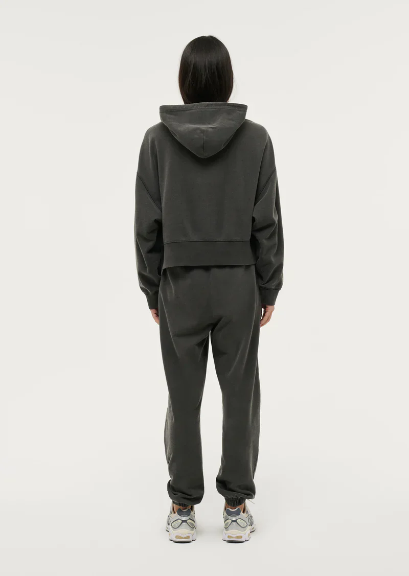 PE NATION - TRIFECTA HOODIE (WASHED BLACK) - Image 6