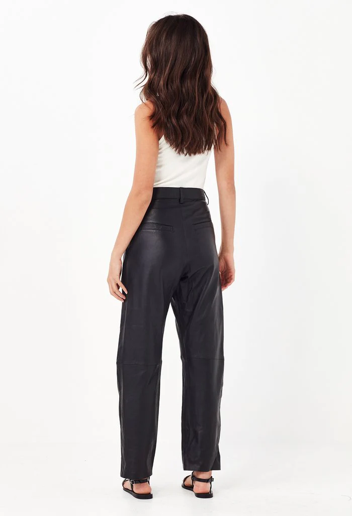 REMAIN - ARIZONA LEATHER PANT (BLACK) - Image 3
