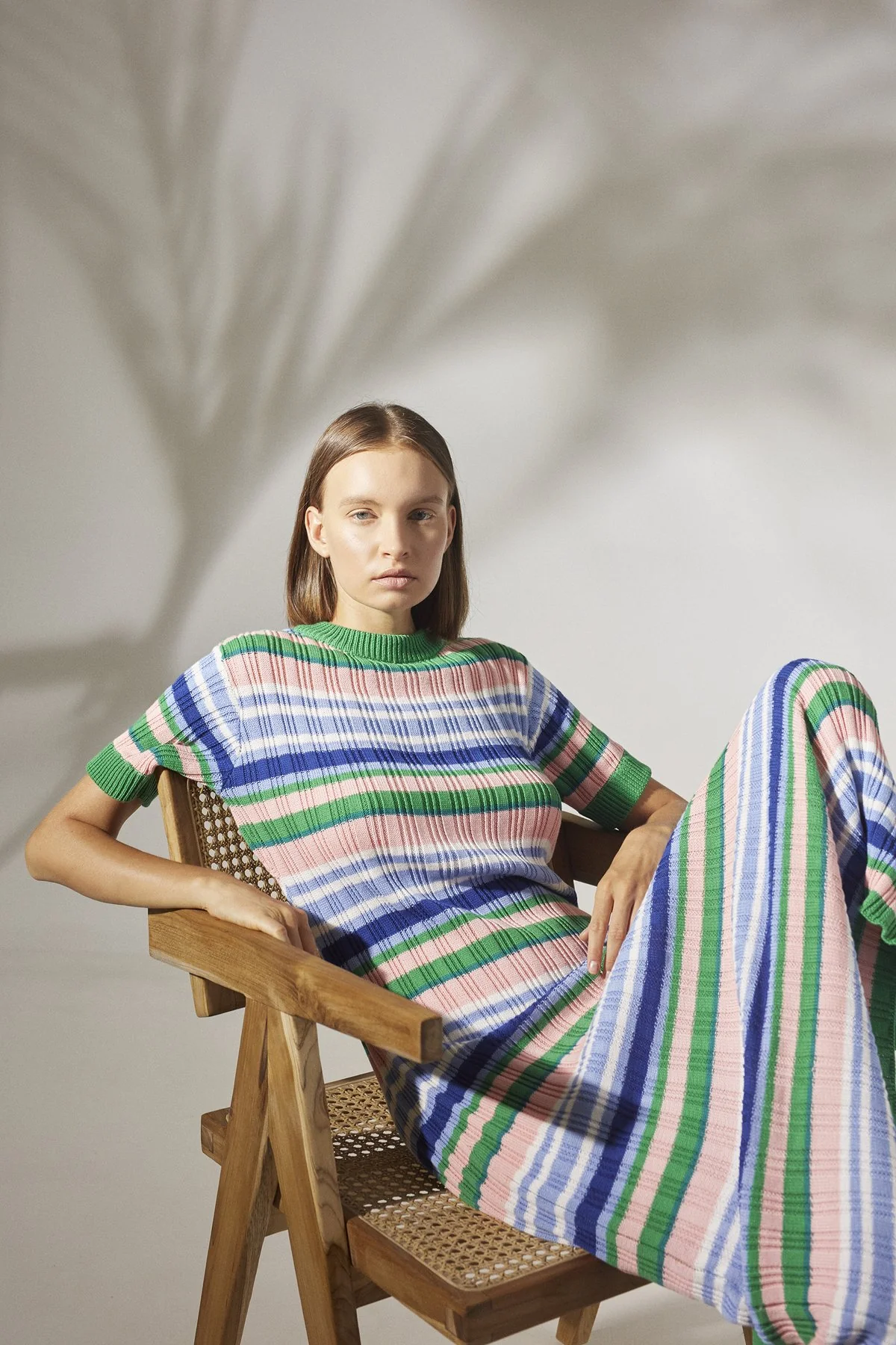RUE STIIC - Wren Maxi Knit Dress (Retro Stripe Orchid Pink) - Image 9