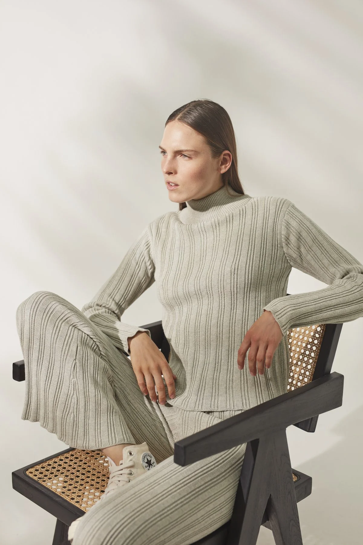 RUE STIIC - Zahara Knit Pant (Warm Grey) - Image 4