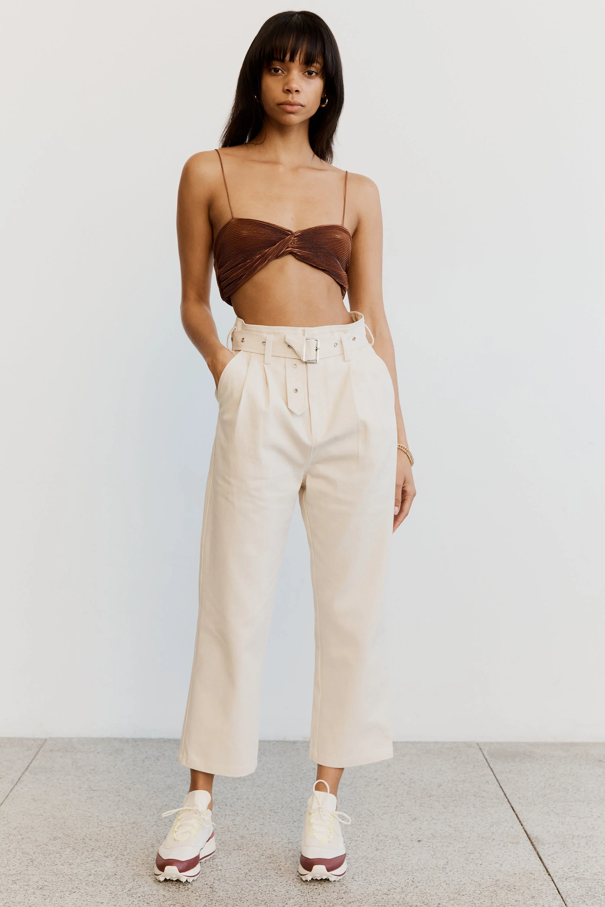 THIRD FORM - Buckle Up Trouser (Natural) FINAL SALE - Image 3